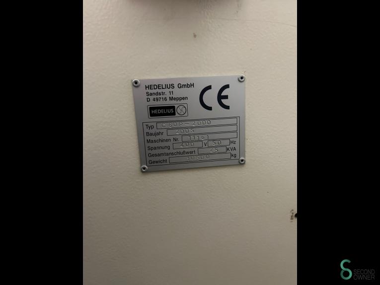 Hedelius C60P-2000 MET9.476 66 16795